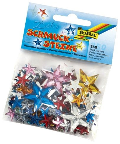 Schmucksteine Sterne, 350 Stk. - Dekosteine Bastelsteine