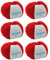 MyOma Merinowolle Stricken - Hagebutte (Fb 532) - 6 Knäuel Rote Wolle zum Häkeln - Garn Merino + GRATIS Label - 50g/120m - Weiche Mischwolle