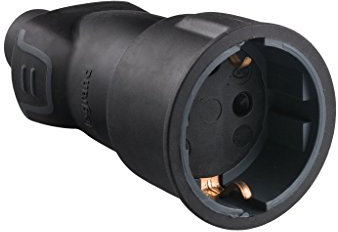legrand 050197 Base de Enchufe Profesional, 3680 W, 230 V, Negro