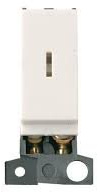 Click Minigrid MD046PW Polar White13A Resistive / 10AX DP Keyswitch Module