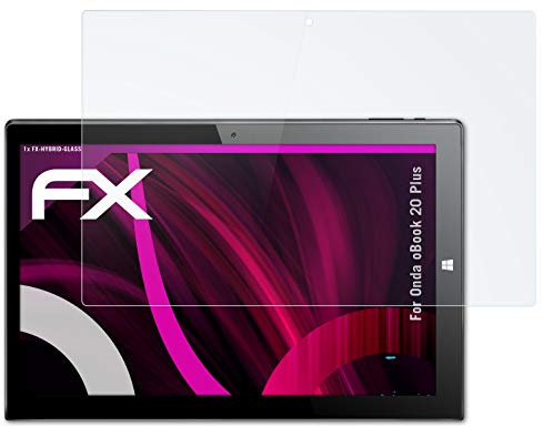 atFoliX Glasfolie kompatibel mit Onda oBook 20 Plus Panzerfolie, 9H Hybrid-Glass FX Schutzpanzer Folie