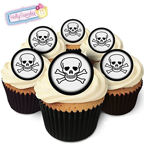 24 Wunderschöne essbare Kuchendekorationen: Totenkopf / Skull and Crossbones