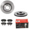 BREMBO BREMSSCHEIBEN COATED Ø280mm + BREMSBELÄGE VORNE FÜR DACIA DUSTER HMX