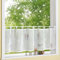 heimtexland ® Scheibengardine Natur Batist mit Schlaufen 45 x 140 cm gewebt mit süßen Vögeln in braun Bistrogardine halbtransparent Modern Landhaus Gardine Vogel Ökotex Typ568