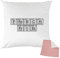 Mygoodprice Kissenhülle, zweifarbig, Bedruckt, 40 x 40 cm, Chemie French Fries Rosa