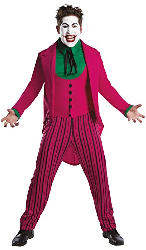 Rubies Official DC Comic The Joker 1966 Version, Super Villain Adult Costume, Size Men's X-Large Chest 44-46 inch Halloween