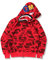 Bape Kapuzenpullover, Tarnfarben-Haifisch-Kapuzenpullover, Mode, Sportbekleidung, Reißverschluss, Hip-Hop, lustiges Oberteil, D, Large