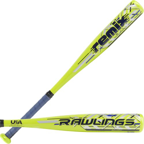 Rawlings Remix T-Ball Schläger USA Baseball & Softball, 12 Fallen, 6,4 cm Schaft, 1 Stück Aluminium