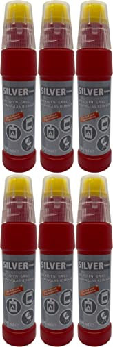 6x Spezial SILVER Gel Backofen-, Grill- und Kaminglasreiniger inkl. integrierter Bürste je 200ml