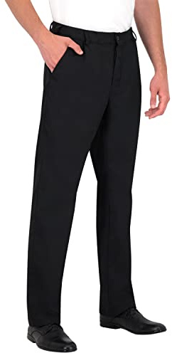 PALLTEX ARZAK Pantalon Cuisine Homme avec partielle Taille élastique Pantalon de Cuisine Homme Professionnel Conforme à la Norme en 13688, Noir, M