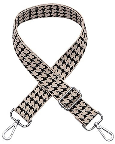 PTNKUIIY Verstellbarer Schulterriemen für Taschen, 80-140cm Taschengurt mit Karabiner 3,8cm Breit Schultergurt Tragegurt Umhängegurt längenverstellbarer für Handtaschen für Damen Herren, DIY Zubehör