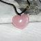 nihngvjm 1 stücke Natürliches Herz Rosa Rosenquarz Kristall Anhänger Chakra Stein Punkt Heilung Reiki Geeignet for Möbel Dekoration Dekoration Steine