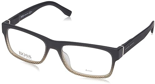 BOSS HUGO 0729/IT Brille, Shaded Grey Texture Transparent GRE, 54 für Herren, Shaded Grey Texture Transparent Gre