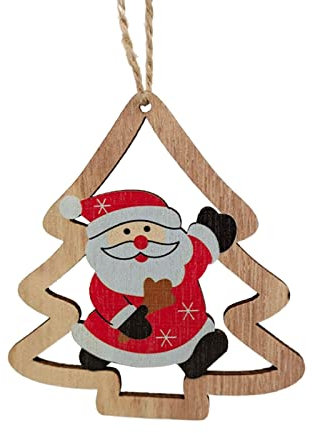 Weihnachtsschmuck Vintage Decor Weihnachtsdeko Christbaumschmuck Vintage Christmas Vintage Weihnachtsdeko Holzscheiben Dekor mit Seil für Winter Weihnachtsbaum Party Hängematte Deckenbefestigung