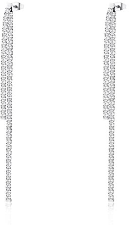 Brosway Orecchini Donna, Orecchini Pendenti in Acciaio e Cubic Zirconia | Collezione DESIDERI - BEIE003