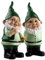 Blue Whale Gifts Green Irish Gnomes 24cm Garden Ornament - Set of 2