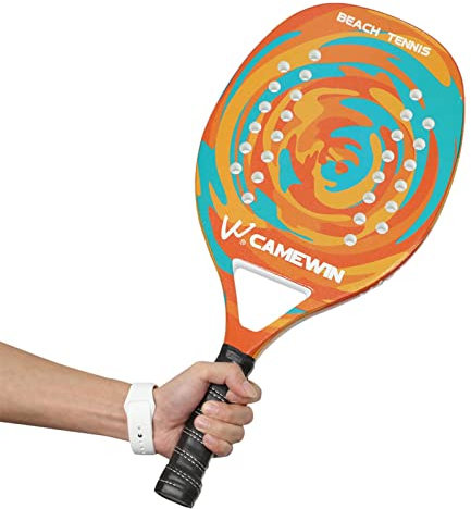 playa, pala tenis carbono para niños, compuesta ligera, espuma viscoelástica EVA, con bolsa, para hombre, Keloc