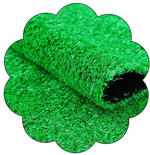 15 mm Kunstrasen für den Außenbereich, grüne Kunstrasenmatte für Haustiere, wasserdicht und rutschfest, (2 x 4 m)