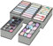 VERONLY 5 Stück Schubladen Unterwäsche Organizer, Faltbare Kleiderschrank Organizer Stoff, Schubladen Ordnungssystem mit Grundplatten für Unterwäsche, Socken, Krawatten, Babykleidung, Schal, Handtuch