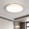Qamra LED Deckenlampe, Deckenleuchte Holz 30cm, Weiß Lampe für Wohnzimmer Schlafzimmer Küche Flur Esszimmer 24W 4000K