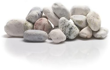 Best for Home - Kieselsteine | gartensteine für Boden | natursteine für Garten | ziersteine Garten groß 5-20 mm | Beste Weiße Kieselsteine für den Garten 25x4kg | Kieselsteine Deko Umweltfreundlich