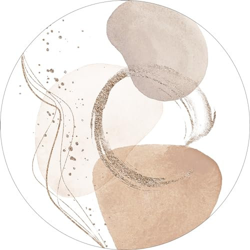 Pro-Art Glasbild Abstract shapes VII, rund 50 cm
