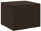 vidaXL Gartentruhe Braun 291L Poly Rattan