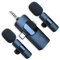 SmaFun 3-in-1 Wireless Lavalier Microphone – Mini Microphone with Intelligent Noise Canceling for iPhone, iPad, Android, Lapel Mic with 6 Hours Recording for Vlogging, YouTube, Interview