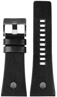 ROWCES Große Uhrenarmbänder für Herren, 24mm, 26mm, 28mm, 30mm, 32mm, schwarz/braunes Leder-Uhrenarmband