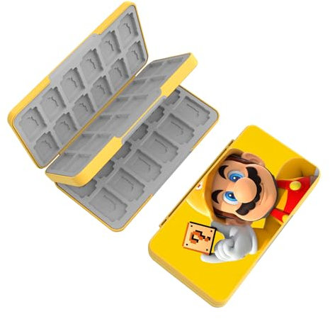 Custodia per Schede di Gioco, Custodie Giochi per Switch, Switch Game Card Case, Con 48 Giochi Cartridge Slot & 48 SD Card Storage, Design Magnetico,Organizer Antiurto Resistente All'acqua (SC4802)