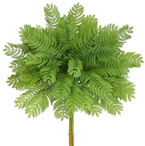 Hawesome Artificial Ferns for Outdoors 31.5 Large Fake Greenery Stems Boston Faux Plants UV Resistant Artificial Plant for Garden Planter Window Porch Home Indoor Outdoor Decor
