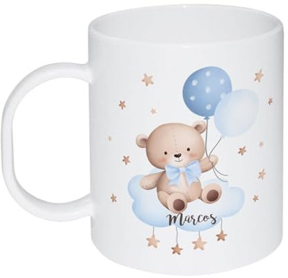 Kembilove Taza plastico personalizada | Taza personalizada | Vuelta al cole | Tazas infantiles plastico
