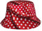Anglerhut Rot Weiß Tupfen Eimer Hut Sonnenschutz Bucket Hat Unisex Strandhut Für Outdoor Reisen Urlaub