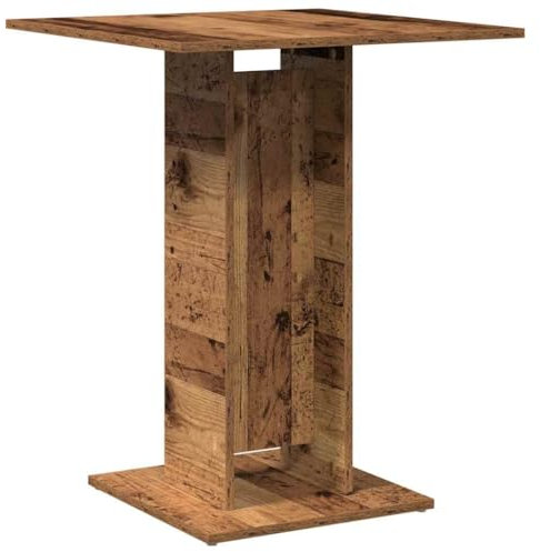 vidaXL Bistrotisch Altholz-Optik 60x60x75 cm Holzwerkstoff, Kaffeetisch, Cocktailtisch, Partytisch, Teetisch, Akzenttisch, Stehtisch, Bartisch