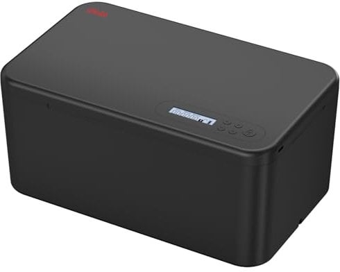 iDiskk Safe Timed Lock Box, Phone Lock Box with Timer Unplug from Phones, standard Self-Control Timer lock box for Addiction Management-Black