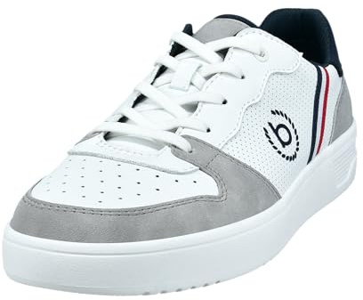 bugatti Herren Schnürstiefel, Männer Stiefel Kaltfutter,Chukka Boots,schnürung,Boots,Winterstiefel,Winterschuhe,White/Light Grey (2012),43 EU/EU UK