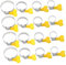 FOYTOKI 16pcs Stainless Steel Pipe Clamp Handle Large Hose Clamp Thumb Screw for Plumbing and Garden Use