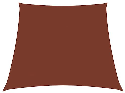 Sonnensegel Oxford Stoff Trapez, 3/5x4 m, Terrakotta