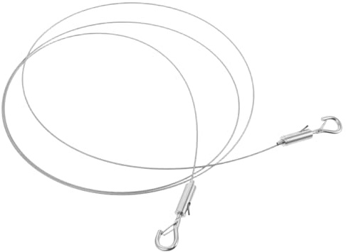 Operitacx 1Set Cavo Appendere Regolabile Acciaio Inossidabile da Metri per Piante e Specchi Filo Resistente per Decorazioni Indoor e Outdoor con Ganci