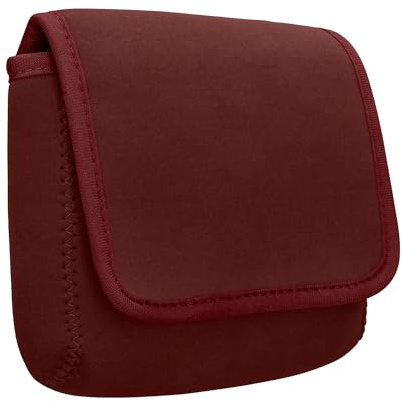 kwmobile Kabeltasche Kabel Organizer Tasche - Neopren Reise Pouch 16 x 12 cm - Travel Organizer - Kabeltasche Reiseutensilien - Tech Bag in Bordeaux