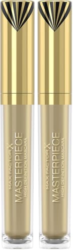 Max Factor Masterpiece Mascara Braun/Schwarz – Langanhaltende Wimperntusche für eine optimale Definition der Wimpern – 1 x 4.5 ml (Packung mit 2)