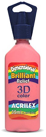 Acrilex 35 ml Relieve en Reliev Brilliant Pintura - Funda de Piel sintética con