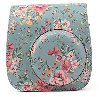 Clover - Funda compacta de piel sintética para cámara instantánea Fujifilm Instax Mini 8 Mini 9