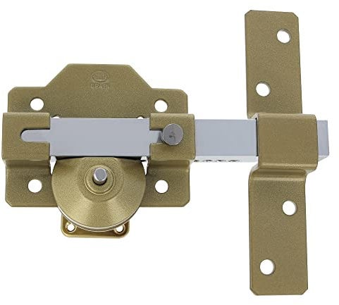 Amig - Verrou de sécurité en acier allié 3-88 x 153 mm | Haute résistance | Serrure à mortaise avec cylindre rond | Protection renforcée, acier allié