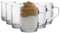 Duralex Versailles Glass Coffee Tea Mugs, 260ml Cups - Clear - Pack of 12