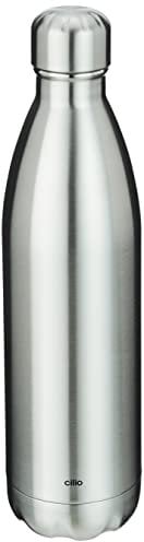 Cilio ELEGANTE Isolierflasche, Edelstahl, Silber, One Size