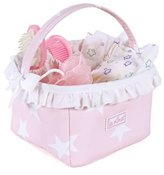 La Nina - Wandbild: Babyzimmer, Rosa Stern, 16 x 12 cm