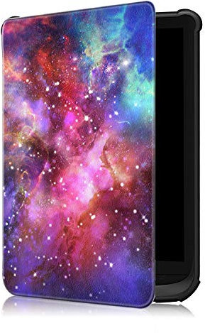 Fmway PU Leder Flip Cover Hülle Case Tasche für Pocketbook Touch Lux 5/Touch Lux 4/Touch HD 3/Basic 4/Basic lux 3/Basic Lux 2/Colour mit Auto Schlaf/Wach Funktion