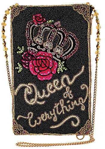 MARY FRANCES Damen Queen of Everything Umhängetasche, Schwarz