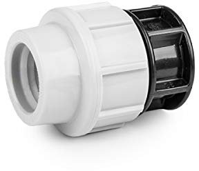 rg-vertrieb PE Rohr Verschraubung Fittings Klemmfitting Endkappe Endstopfen für Verlegerohr Rohrverbinder (25mm)